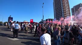 PROTESTERS INVADE WESTFIELD SHOPPING CENTRE DURING FREEDOM MARCH 29-05-21