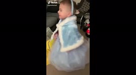 Let it go - frozen little boy dressed up