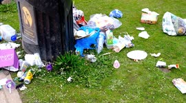 Hundreds of people flock to Birmingham park leaving it with piles of rubbish