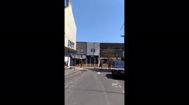 UK: Burst Water Main Floods Street And Shops In London