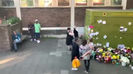 Moving Vigil for the flower seller killed in broad daylight in Islington, London, UK