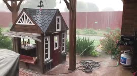 Severe thunderstorm brings gusty winds and hail in Texas