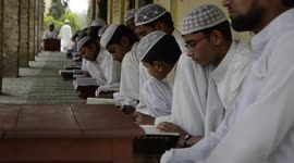 Scene from an Islamic school in south east Nepal