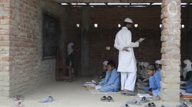 Scene from an Islamic school in south east Nepal