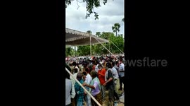 Chaos as thousands attempt to collect 'herbal cure' for COVID-19 in eastern India