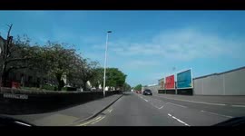 Stopped in time to avoid hitting young girl running out into traffic dashcam footage no sound