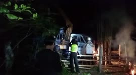 Two-month-old baby cow rescued after falling into abandoned well