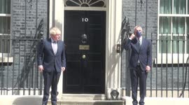 UK PM Boris Johnson welcomes NATO Secretary General Jens Stoltenberg to Downing Street