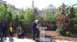 Jonathan Reekie, Sir John Sorrell, Richard Curtis and Es Devlin address press at London Design Biennale 2021