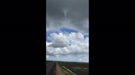 Funnel cloud spotted near Luxora, Arkansas