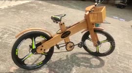 During lockdown, this Indian carpenter built a sustainable wooden bicycle to stay creative