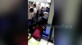 Chinese man rescues 2-month-old baby that fell onto train track