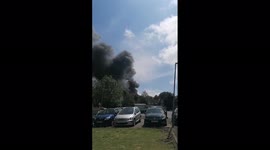 UK: Fire Erupts At Cressex Industrial Estate In High Wycombe, Buckinghamshire