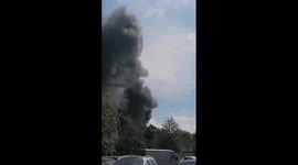 Fire erupts at industrial area in High Wycombe, Buckinghamshire
