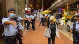 Activist marches through Hong Kong on Tiananmen Square's anniversary despite police crackdown
