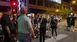 BLM protest in Minneapolis turns violent when a rowdy group showed up threatening to shoot people