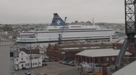 MS Silja Europa luxury cruise ship houses 1,000 officers for G7 Summit in Cornwall