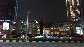 Commemorating environment day, the lights of the Jakarta Icon go out