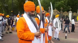 UK Sikhs gather in London to commemorate the storming of the 1984 Golden Temple which resulted in thousands of deaths.