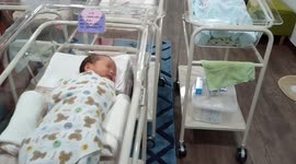 Adorable newborn babies