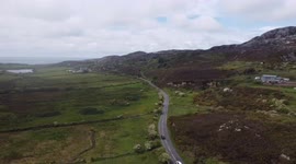 Country road, take me home, drone footage of a beautiful country road