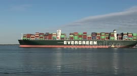 Ultra large container ship Ever Given still stuck in the Suez Canal