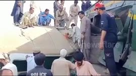 Pakistan express trains collision in Ghotki