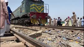 Aftermath of Pakistan train collision