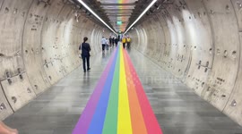 Bangkok celebrates pride month with colourful rainbow decorations