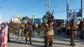 Palestinian militants hold rally in Gaza Strip
