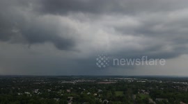 Vivid lightning, storm strikes Pennsylvania
