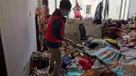 Neighbours angered as elderly man in China lives with over 100 rats and treats them as pets
