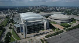 Aerial view of NRG Stadium in Houston, Texas