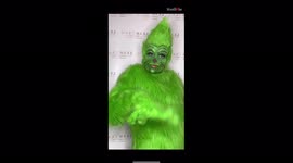 'Irish Makeup Artist Dresses Up as Grinch '