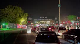 Drive Through Veccination Center in Lahore, Pakistan