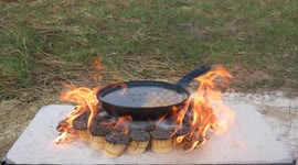 Ukrainian YouTuber attempts to cook ostrich egg with 12,000 matches