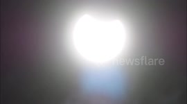 Photographer captures stunning shots of partial solar eclipse over Kent, UK
