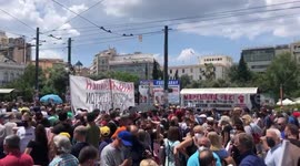 Thousands of Greeks protest 'monstrous' labour reform bill in Athens