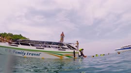 Great dive from a boat in maldives