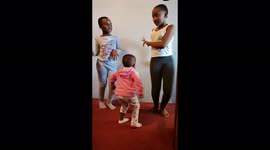 A 2 year old daughter, compete with her sisters