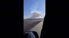 US: Smoke From Brush Fire Blankets Sky In Southwest Las Vegas