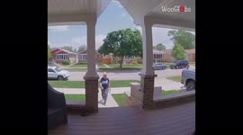 ''I'm Fine... Ow!' Ring Camera Catches Woman Tripping on Stairs'