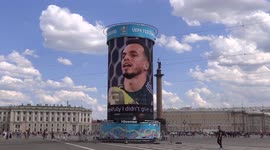 Palace Square is set for fan zone of UEFA EURO 2020 in St Petersburg, Russia