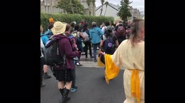 G7 Summit 2021: Extinction Rebellion Protesters March Through St. Ives 4