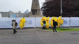 G-7 Summit 2021: Horde Of Pikachus Seen Outside G-7 Media Centre In Falmouth