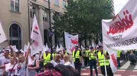 Polish coal miners protest against EU and government politics, Poland