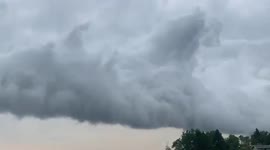 US: Time-Lapse Footage Of Wicked Cloud Movement Near Peever, South Dakota