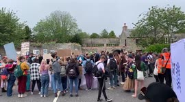 G7 Summit 2021: Extinction Rebellion Protest Outside G7 Media Center In Falmouth