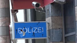 Police station in the Connewitz area of Leipzig has its windows smashed