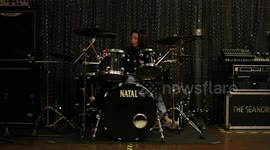 Seven-year-old UK schoolgirl who loves Def Leppard and Metallica is so talented at rock DRUMMING!